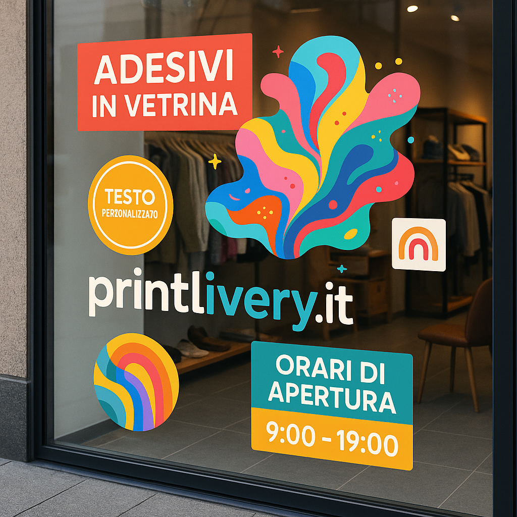 Adesivi per Vetrine